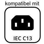 C15 Stecker, kompatibel mit C13