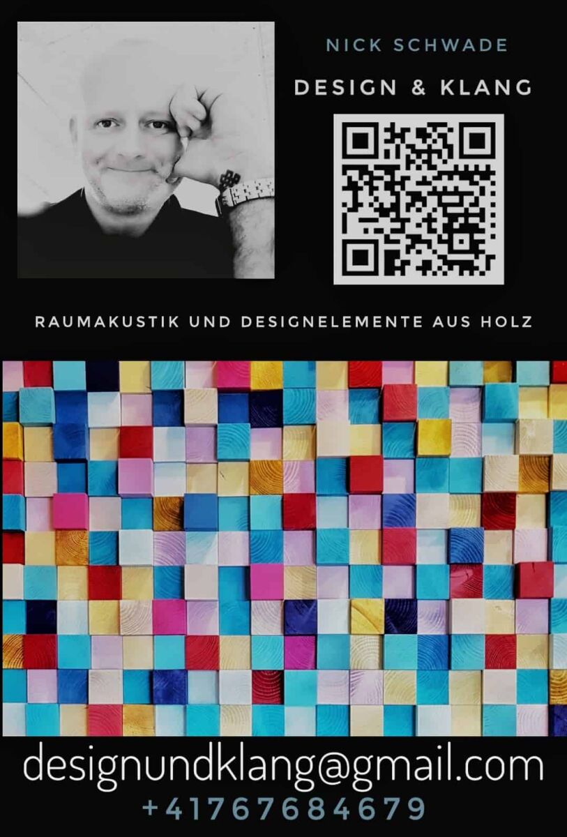 Nick Schwade - Design und Klang Visitenkarte