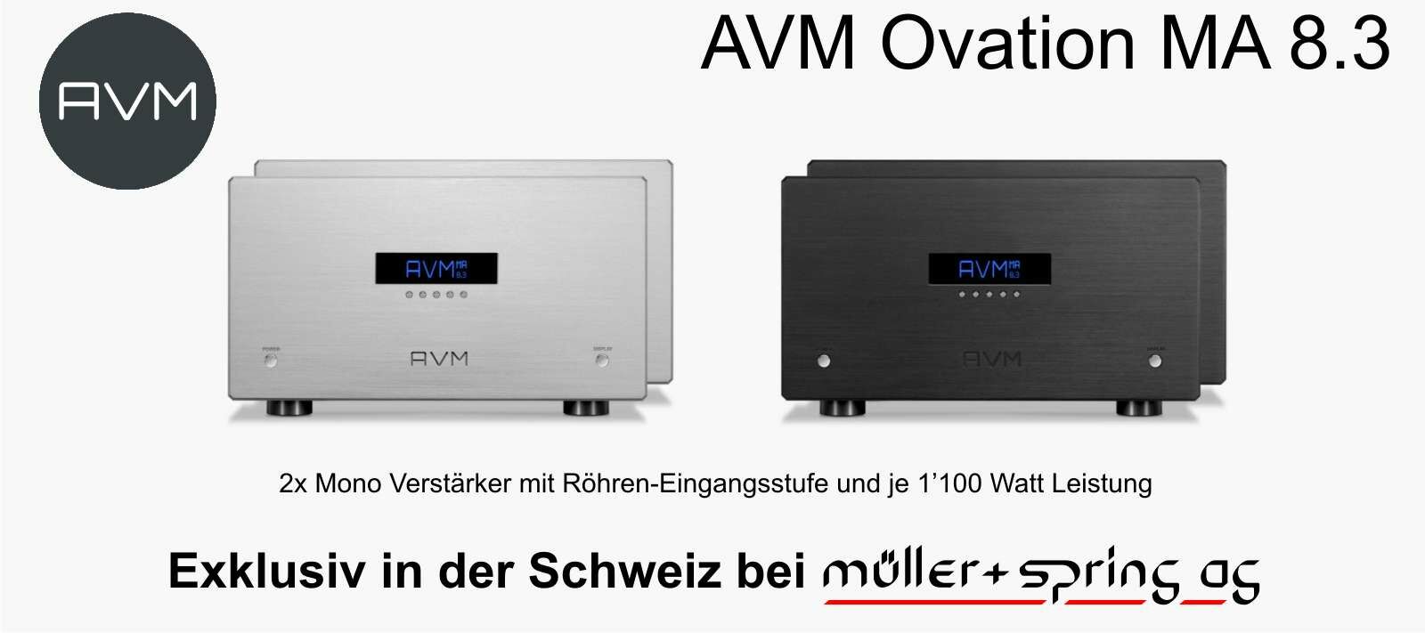 AVM Ovation MA 8.3 - in der Schweiz Exklusiv bei Müller + Spring AG
