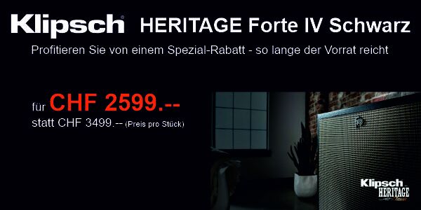 Klipsch Heritage Forte IV zum Sonderpreis kaufen!