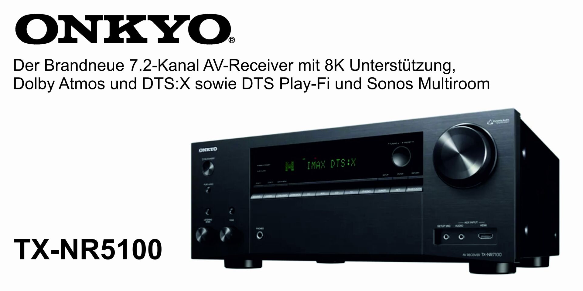 ONKYO TX-NR5100 - Der neue 7.2-Kanal 8K AV-Receiver