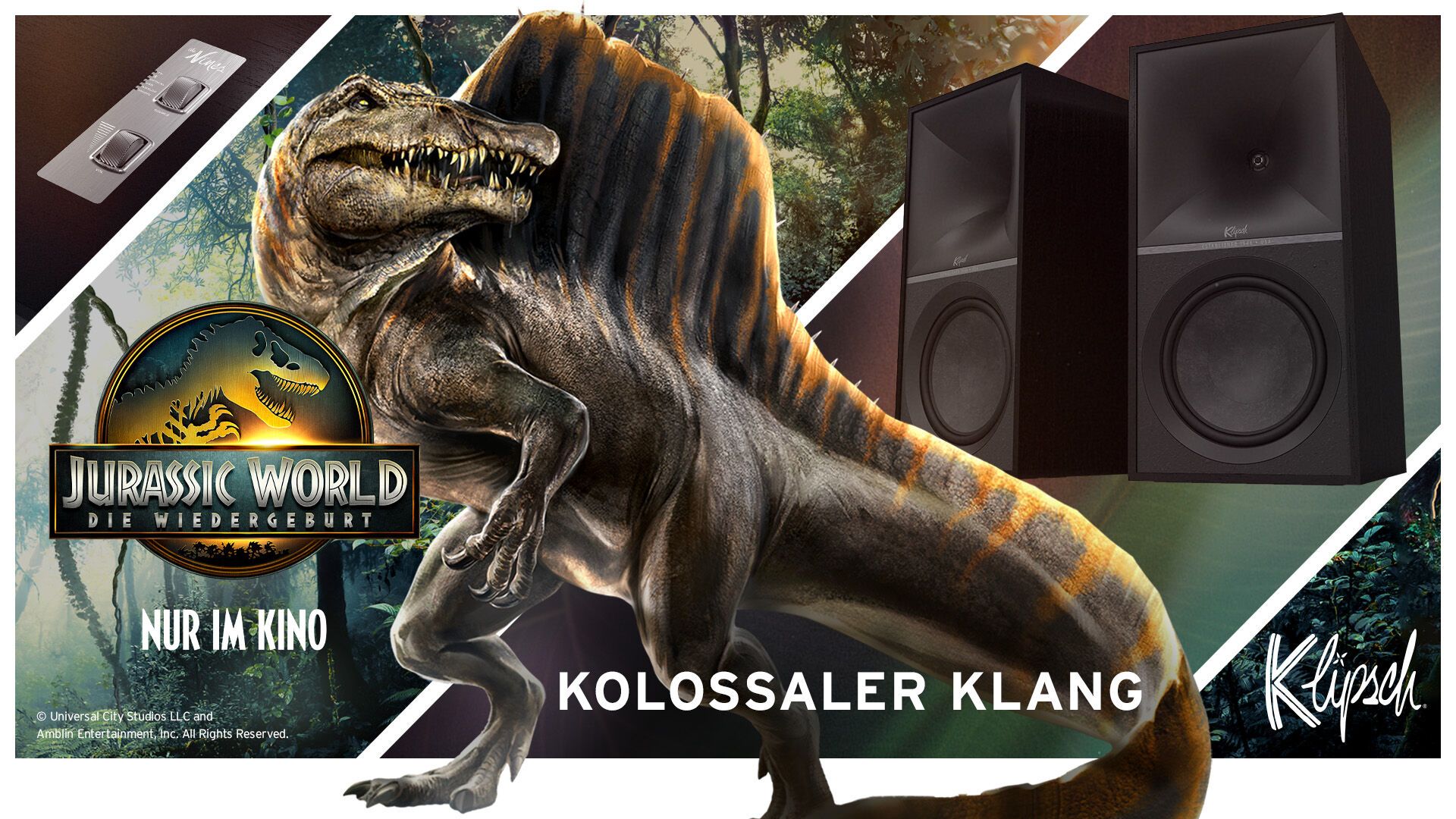 Jurassic World - Die Wiedergeburt: Kolossaler Klang mit Klipsch The Nines Lautsprecher