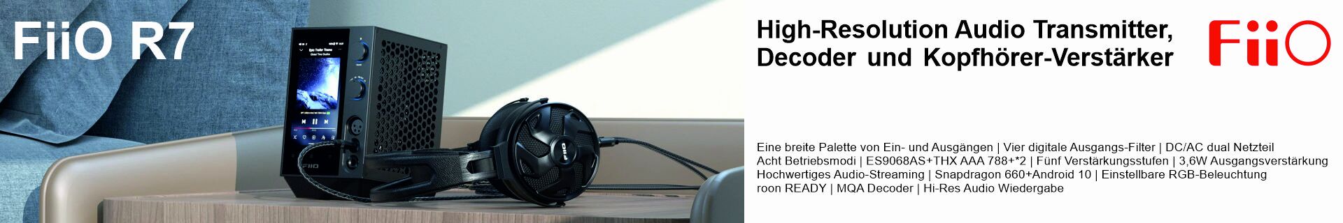 FiiO R7 - High-Resolution Audio Transmitter, Decoder und...
