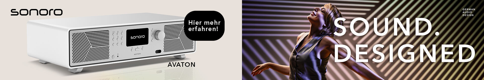 Sonoro Avaton - kompaktes Stereo-Musiksystem
