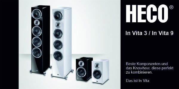 HECO In Vita 3 Regallautsprecher und In Vita 9...