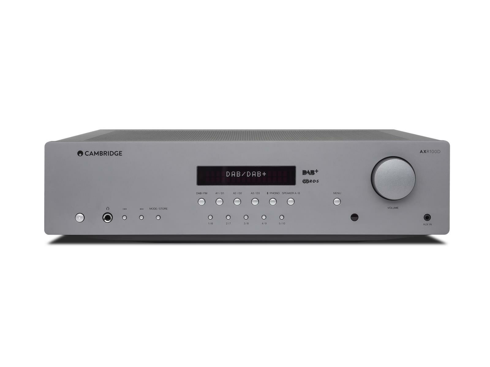 Cambridge Audio AXR 100D Mondgrau - Stereo-Receiver mit DAB+, UKW, DA