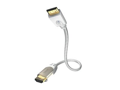 Inakustik Premium HDMI-Kabel (HDMI <-> Mini HDMI Typ C, Weiss, 1.5 Meter)