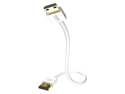 Inakustik Premium XS HDMI (HDMI <-> Mini HDMI Typ C, Aktiv, Weiss, 3.0 Meter)