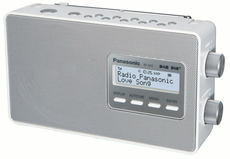 Panasonic RF-D10 Weiss, DAB+ und UKW-Radio