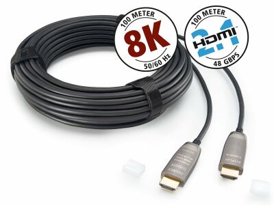 Inakustik Profi HDMI 2.1 (15.0 Meter, LWL Kabel, 48 Gbps, 8K)