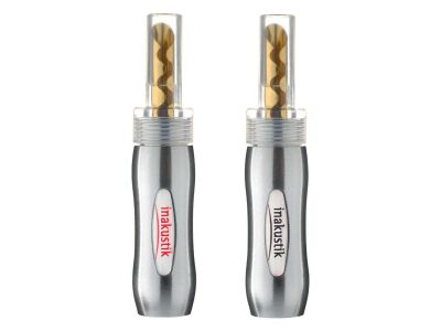 Inakustik Exzellenz BFA Bananenstecker (4 mm Banana, 4er-Set, Rot/Schwarz)