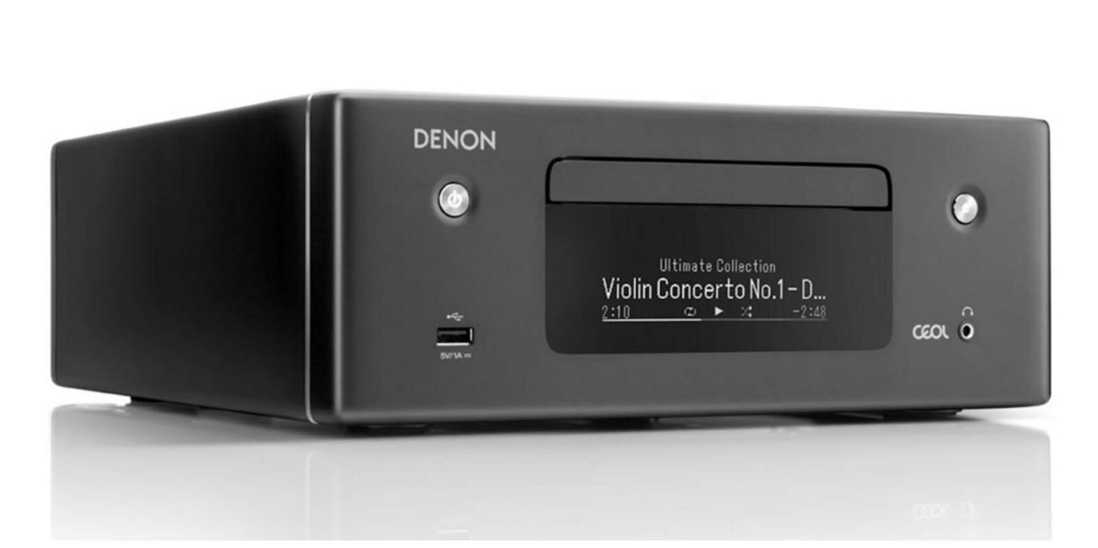 Denon RCD-N10 Schwarz, kompakter CD-Receiver