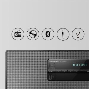 Panasonic SC-DM504 Schwarz - All-in-One Audiosystem mit CD-Player