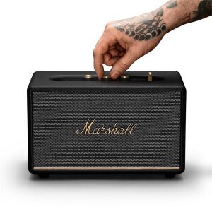 Marshall Acton BT III Schwarz - Hochwertiger Bluetooth Lautsprecher