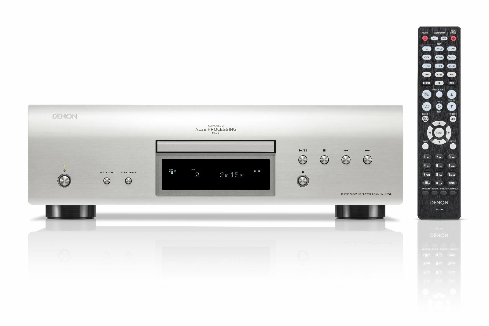 Denon DCD-1700NE Premium Silber - CD-/SACD-Player mit Advanced AL32 P