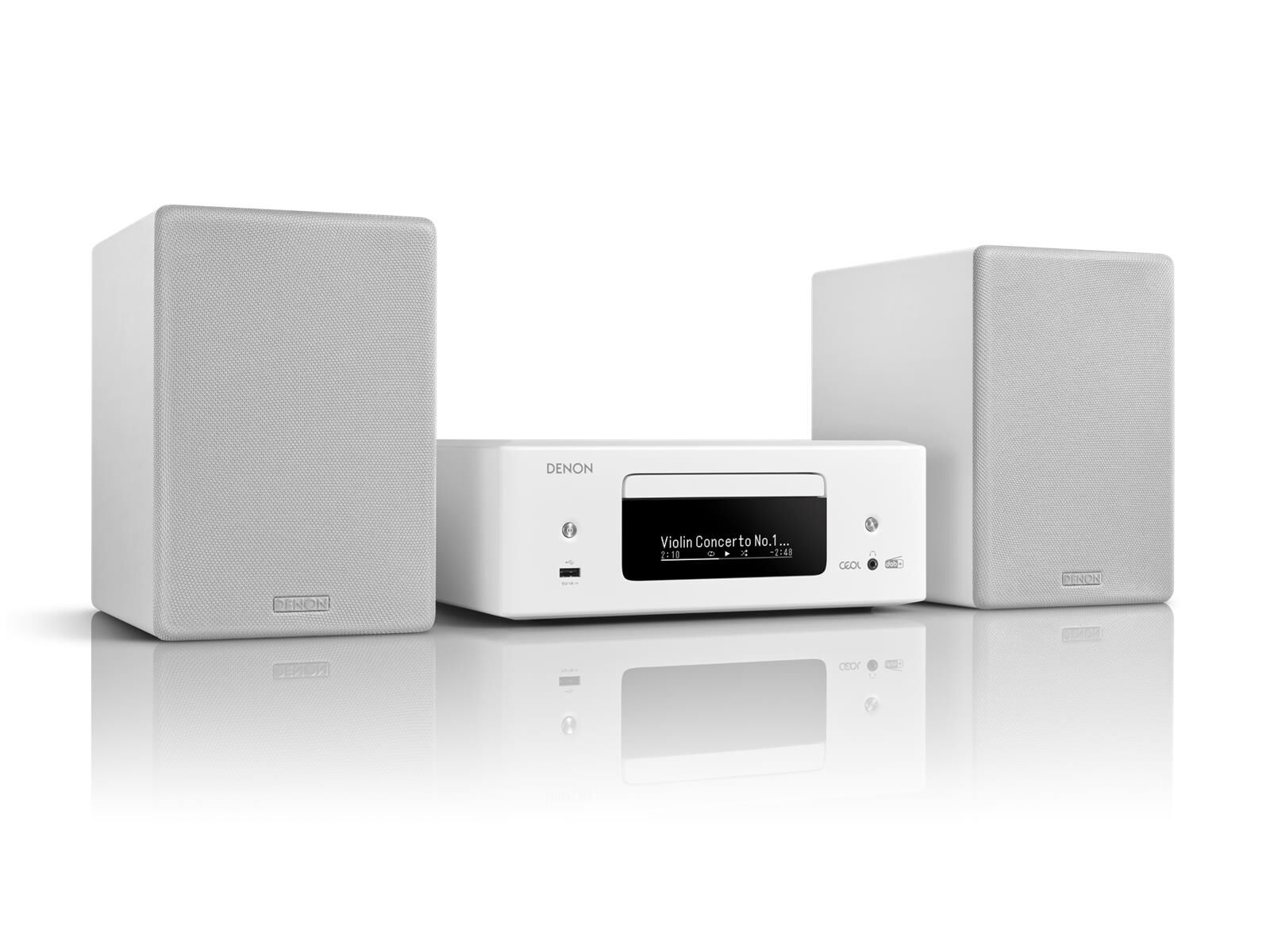 Denon CEOL-N12 DAB Weiss - Design-Komplettsystem mit CD-Player