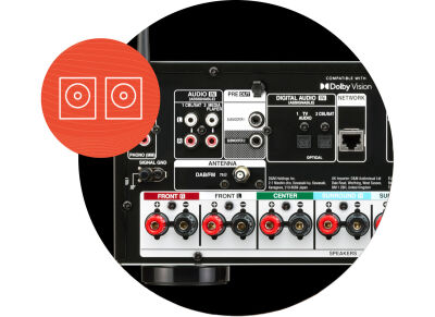 Denon AVR-X1800H DAB Schwarz - 7.2-Kanal 175W 8K-AV-Verstärker mit HE