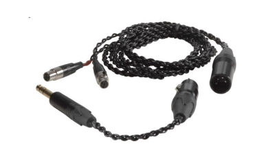 Audeze LCD Combo Kabel mit 4-Pin XLR Stecker plus Adapter 4-Pin XLR auf 6.3mm