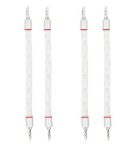 Inakustik Referenz LS-1205 AIR Pure Silver BiWire-Brücke (BFA Banana-BFA Banana 120 mm)