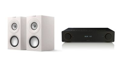 KEF Q Concerto Meta mit Arcam A15 (Satin white)