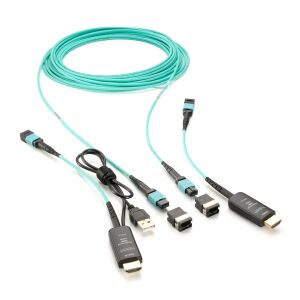 Inakustik Profi HDMI 10K 48G MPO LWL Kabel Set (10 Meter)
