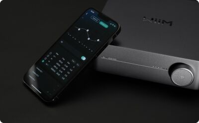 WiiM AMP Pro Space Grey - Kompakter Stereo-Reciever mit Streaming