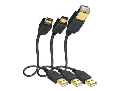 Inakustik Premium USB 2.0 (USB A <-> USB B Micro, 1.0 Meter)