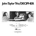 Taylor John Trio - Decipher