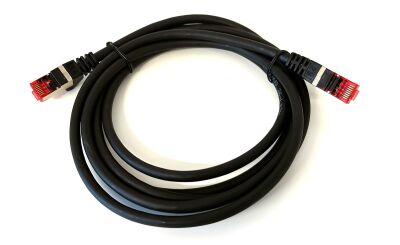 Patchkabel Cat 6A (3.0 Meter, Schwarz)