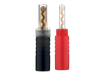 Inakustik Exzellenz BFA Bananenstecker 4er-Set (Schwarz/Rot)