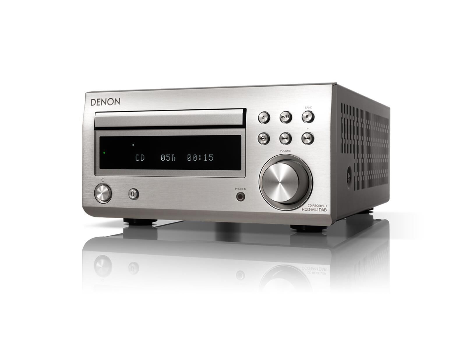 Denon RCD-M41 DAB Silber CD-Receiver