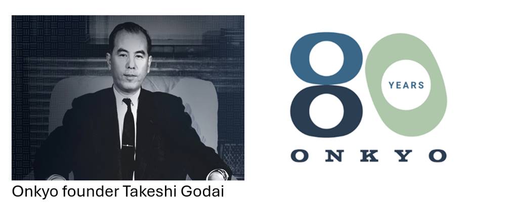 Bild des ONKYO-Gründers Takeshi Godai zum 80 jährigen Jubiläum